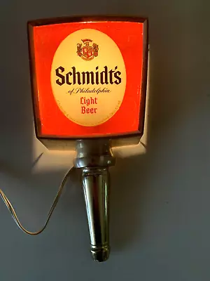 Schmidt's Of Philadelphia Light Beer Illuminated Wall Sconce Beer Lighted Sign • $40