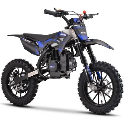 MotoTec Thunder 50cc 2 Stroke Kids Gas Dirt Bike - Blue • $409