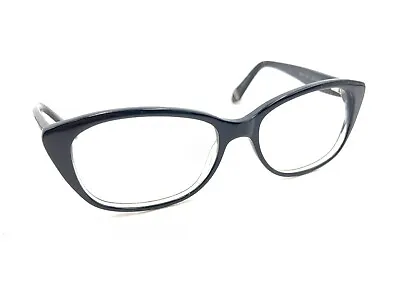 Zac Posen Melina BL Dark Blue Cat Eye Eyeglasses Frames 53-16 135 Designer Women • $64.99