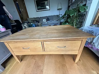 Laura Ashley  4 Drawer Oak Coffee Table. Genuine Item. Used • £50