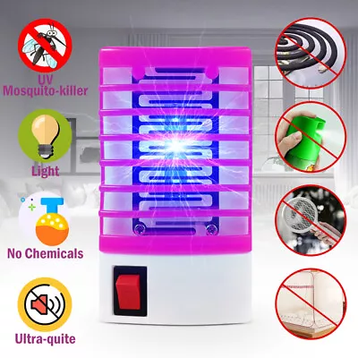 Electric Mosquito Insect Pest Control Lamp Zapper LED Lamp Fly Bugs Gnat Trap US • $7.69