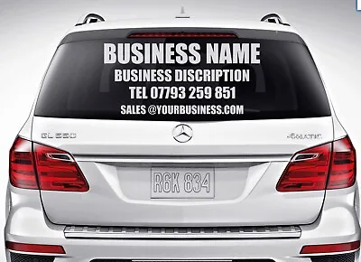 Custom Windshield Text Lettering Vinyl Decal Sticker Business Truck Window   041 • $9.99