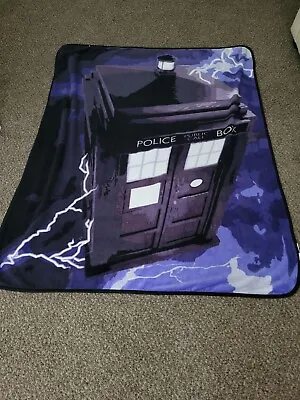 $30 • Buy Dr. Who Tardis Pillow And Throw Blanket