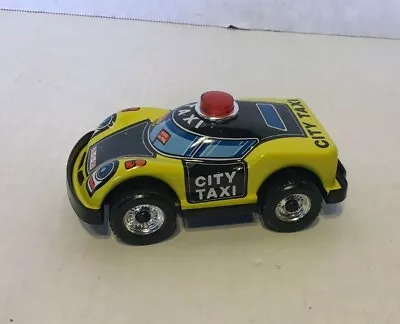Vintage Tin Car Vehicle Toy City Taxi Friction Car Hong Kong Cumberland Toys  • $14.99