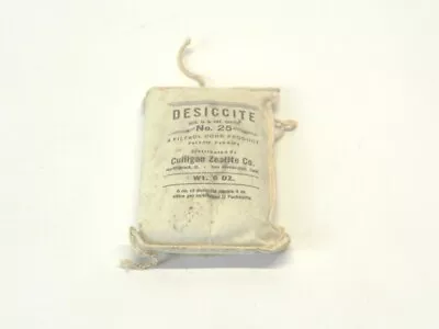 Vintage Desiccite No. 25 Moisture Humidity Control Bag 6 Oz Military Memorabilia • $12.58