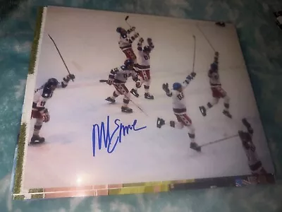 MIKE ERUZIONE Signed 1j USA HOCKEY 1980 OLYMPICS 8x10 Photo • $35