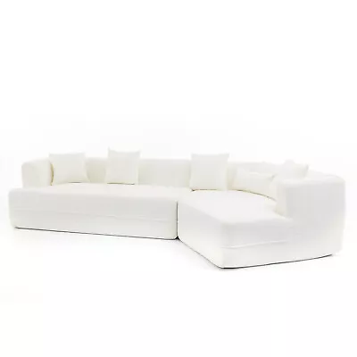 Minimalist Sofa Modern Modular Sectional Sofa Set L-Shaped Cloud Couch Cushions • $689.66