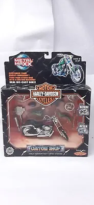 Vintage Harley Davidson Metal Maxx Diecast Custom Shop New 2000 FXST SOFTAIL • $11.99
