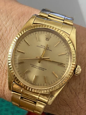 $22500 • Buy Rare Rolex Oyster Perpetual Jumbo 18k Ref 1013