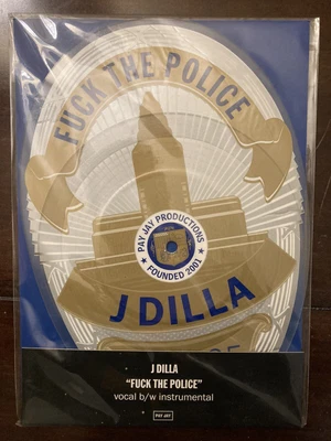 $45 • Buy J Dilla - Fuck The Police 2015 Badge Pic Disc Vinyl 10  Rare New Sealed MF Doom