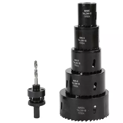 38 To 116mm Hole Saw Cutter M42 Bit Bi-Metal Wood Plastic Holesaw For Iron Metal • £1.66