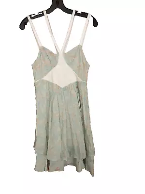 Free People Size 4 NEW Pastel Green & White Shades Tea Combo Dress • $32