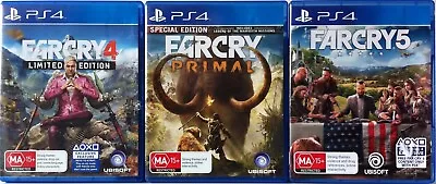 $49.45 • Buy Far Cry 4, Far Cry Primal And Far Cry 5 Bundle PS4