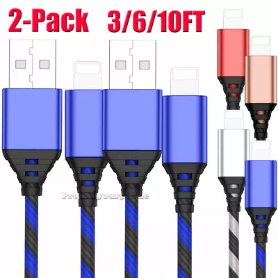 $8.99 • Buy USB Charger Cable Cord For Apple IPhone 12/13 Mini/14 Pro/Pro Max  3/6/10FT Long