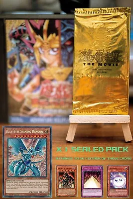 Yugioh! **SEALED GOLD PACK** - Vintage ~ Promotion Movie Card • £17.95