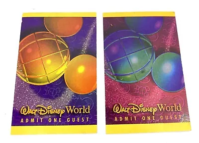 2x 1996 One Park Magic Kingdom Tickets Vintage • $20