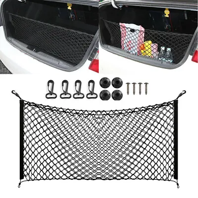 Envelope Style Trunk Cargo Net Storage Organizer Universal Bag Hook For Car Rear • $7.90