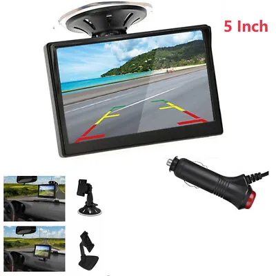 5  TFT LCD Monitor Car Rear View Kit Fits Night Vision Parking IR Reverse Camera • $26.99