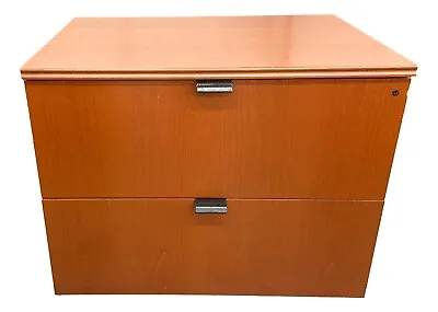 Knoll 2-Drawer Cherry Lateral File - 36 (W) X 24 (D) • $225