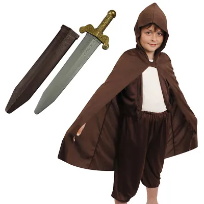 £18.99 • Buy Boys Hobbit Costume World Book Day Fancy Dress Outfit Kids Mythical Character