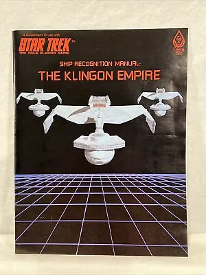 $54.95 • Buy RARE 1st Ed FASA Star Trek RPG Ship Recognition Manual: THE KLINGON EMPIRE New