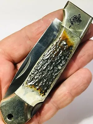 Vintage WINCHESTER Knife  STAG HORNE - 1960/70s German Hunting NEW • $335.29