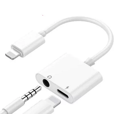 FOR IPhone 12 11 Pro Max X 8 To 3.5mm AUX Headphone Jack Adapter Audio Splitter • $8.59