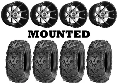 Kit 4 ITP Mud Lite II Tires 23x8-12/23x10-12 On Sedona Storm Machined Wheels SRA • $1017.90