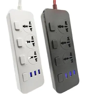 £16.99 • Buy Plug-in Board 3USB Ports With Independent Switch Button Multifunctional Socket