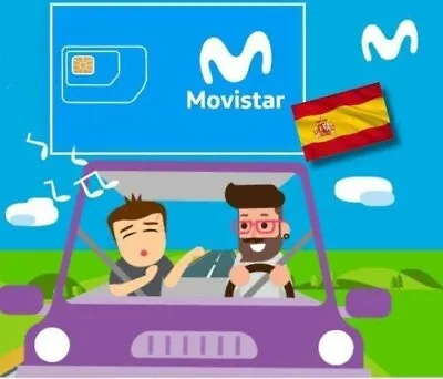 Spain Sim Card MOVISTAR With 10€ Balance Spanish • $16