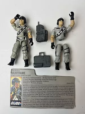 💥Vintage 1986 Gi Joe ARAH Mainframe Lot X2 Parts Accessories FC 1 Day Ship!👍 • $19.99