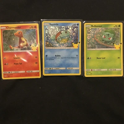 $5 • Buy Charmander Bulbasaur Squirtle - McDonalds 25th Anniversary Holo Rare Pokemon NM