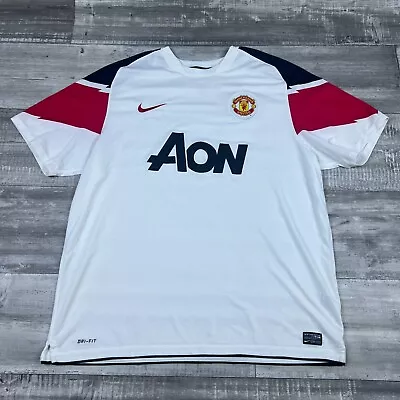 Manchester United Football Shirt Xl Jersey Away Nike Original 2010 2011 • $49.95