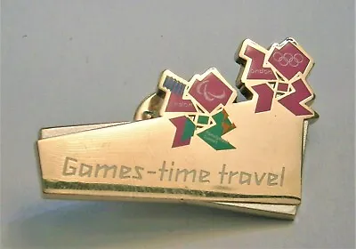 £4.99 • Buy J107:) Enamel 2012 London Olympic Games Time Travel Badge Tie Lapel Pin 
