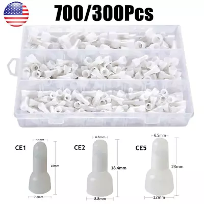 700Pcs Closed End Crimp Cap Copper Core Nylon Wire Connectors Terminals 22-10AWG • $18.95