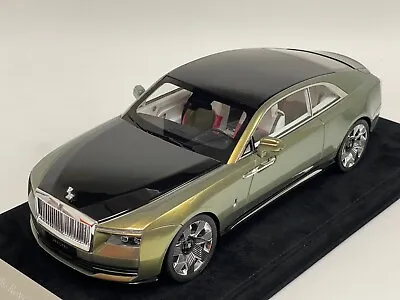 1/18  Rolls Royce Spectre  In Black And Gold  Suede Base Model #01 Of  20 Pieces • $399.95