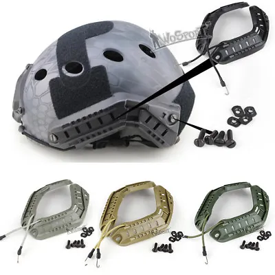 WoSporT Tactical Fast Helmet Guide Rail Mount Flashlight ARC Guideway  • £10.79