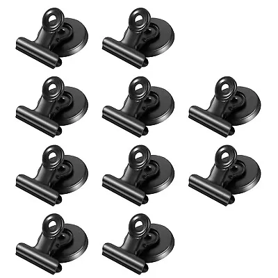 Strong Office Black Magnetic Clips Heavy Duty Refrigerator Magnet Hook Clips ... • $24.44