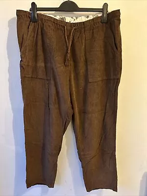 Women’s Designer Damart Size 20 Brown Cord Like Stretchy Trousers  • £5.99