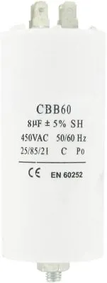 Capacitor For White Knight Tumble Dryers 8uf 8 Uf Wk447 CL300 Motor Run Start  • £8.29
