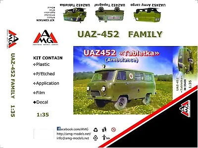 1/35 UAZ-452  Tabletka  (Ambulance) - NEW With Resin Parts-RARE-AMG! • $45