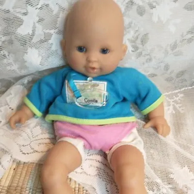 Vintage 12  Corolle Baby Doll With Pacifier Blue Eyes Movable Lids • $28