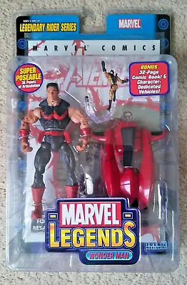 Marvel Legends Legendary Rider Series Wonder Man Action Figure Toy Biz New Nip • $35.99