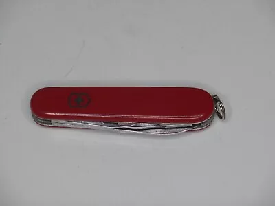 Victorinox Swiss Army Knife Rostfrei Officer Suisse Red Pocket Knife Foldable 8 • $14.95