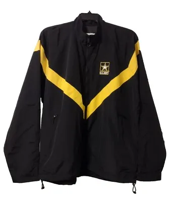 US Army Jacket Black Gold Unisex Size L Long Uniform Jacket Physical Fitness • $20