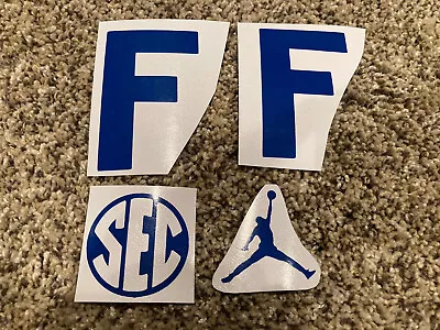 Florida Gators Throwback TB Full Size FS Football Helmet Decals SEC Jordan • $12.99