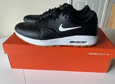 Nike Golf Shoes Men's Size 12 Black/White/Gum Air Max 1 G Spikeless W/ OB • $45