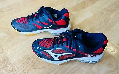 Mizuno Wave Lightning Z3 Volleyball Shoes Womens Sz 8 Red White Navy Trainers • $30