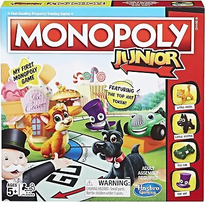 Hasbro Gaming Monopoly Junior Board Game Perfect Easter Gift Or Basket...  • $32.06
