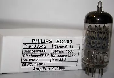 ECC83 Philips Miniwatt  I63 ▲2B Made In Holland  Qty 1 Pc • $99